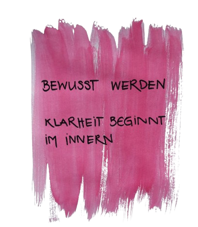 Bild mit dem Text Bewusst werden Bewusst werden